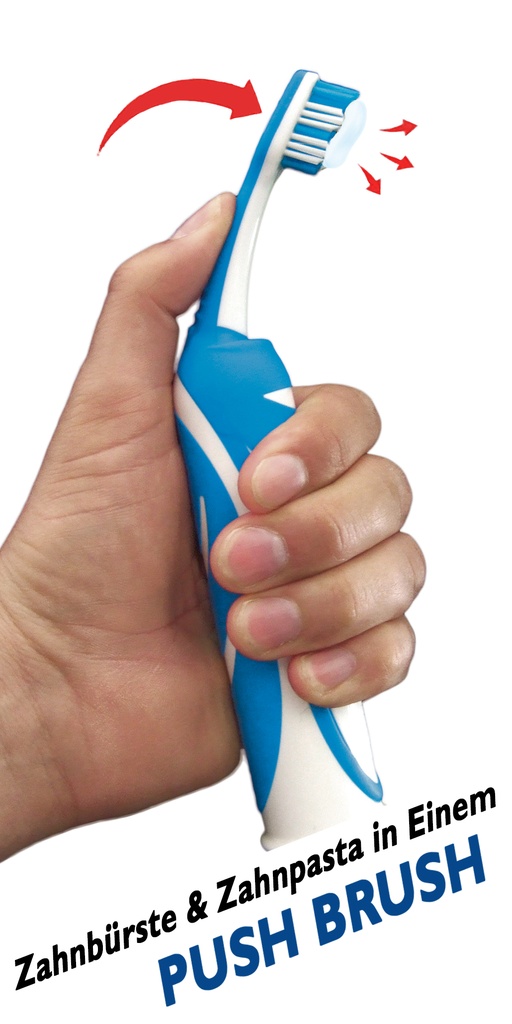 Push Brusch die Einhandzahnbürste