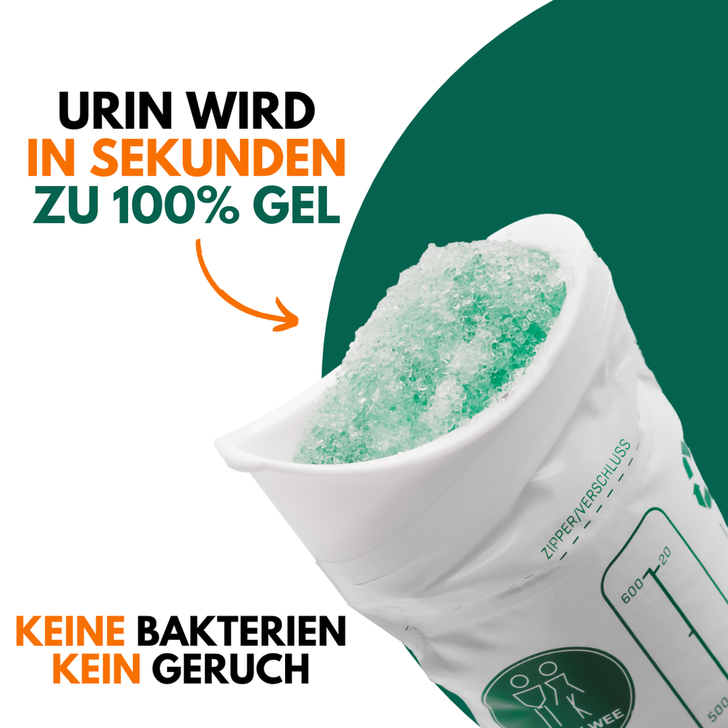 Jonhy Wee Minitoilette / Taschen-WC mit Superabsorber