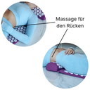 Nadelmatte mit Kissen lila