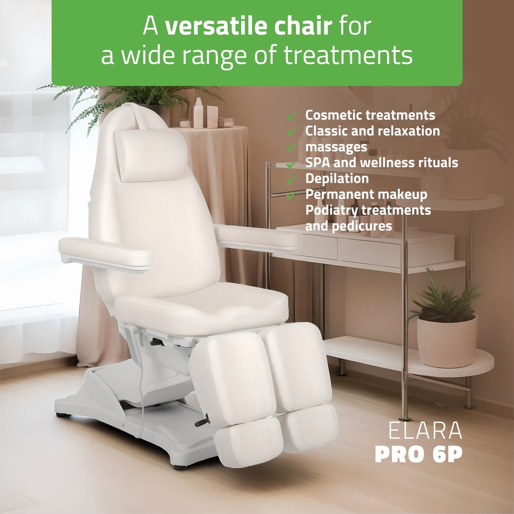 Kosmetik-Behandlung Stuhl Elara PRO 6P