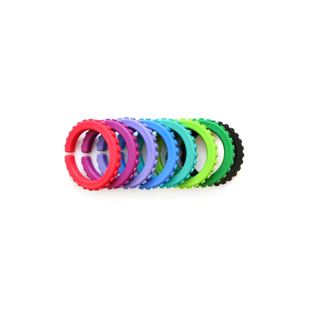 Kauarmband texturiert Junior extrafest blau