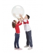 Jinglin Ball 55 cm transparent mit Glöckchen