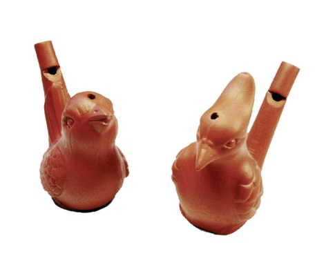 Vogelwasserpfeifen aus Ton