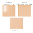 Thermoplastisches Schienenmaterial beige