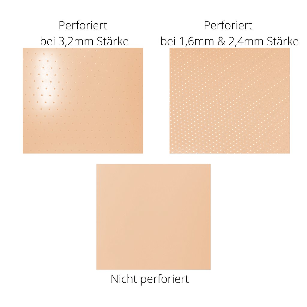 Thermoplastisches Schienenmaterial selbstklebend beige