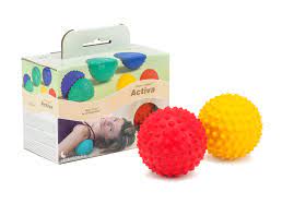 Pezzi Ball Activa Small 9cm 2er Set Rot