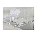 Drehbarer Aluminium-Badewannensitz mit Armlehnen und Rückenlehne