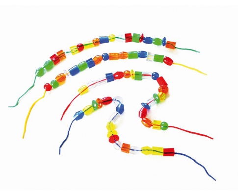 Fädelperlen transparent