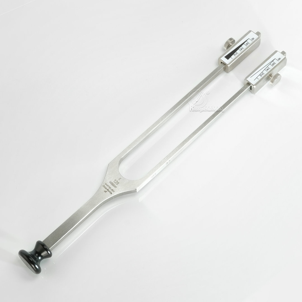 Rydel-Seiffer Stahlstimmgabel mit Fuß c 64 Hz c 128 Hz