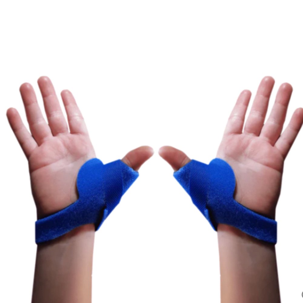 McKie-Daumenschiene, Kindergrößen blau