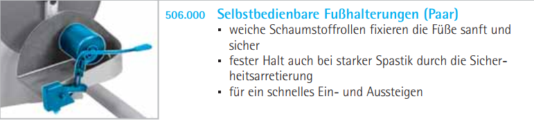 Selbstbedienbare Fußhalterungen (Paar)