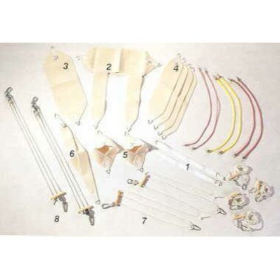 komplettes Schlingenzubehör 25-teilig aus Baumwolle