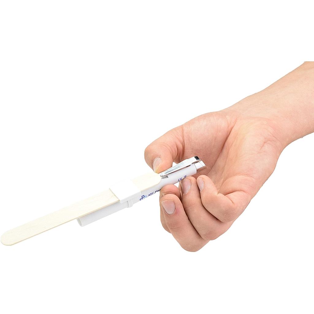 Diagnostikleuchte mit Spatelhalter