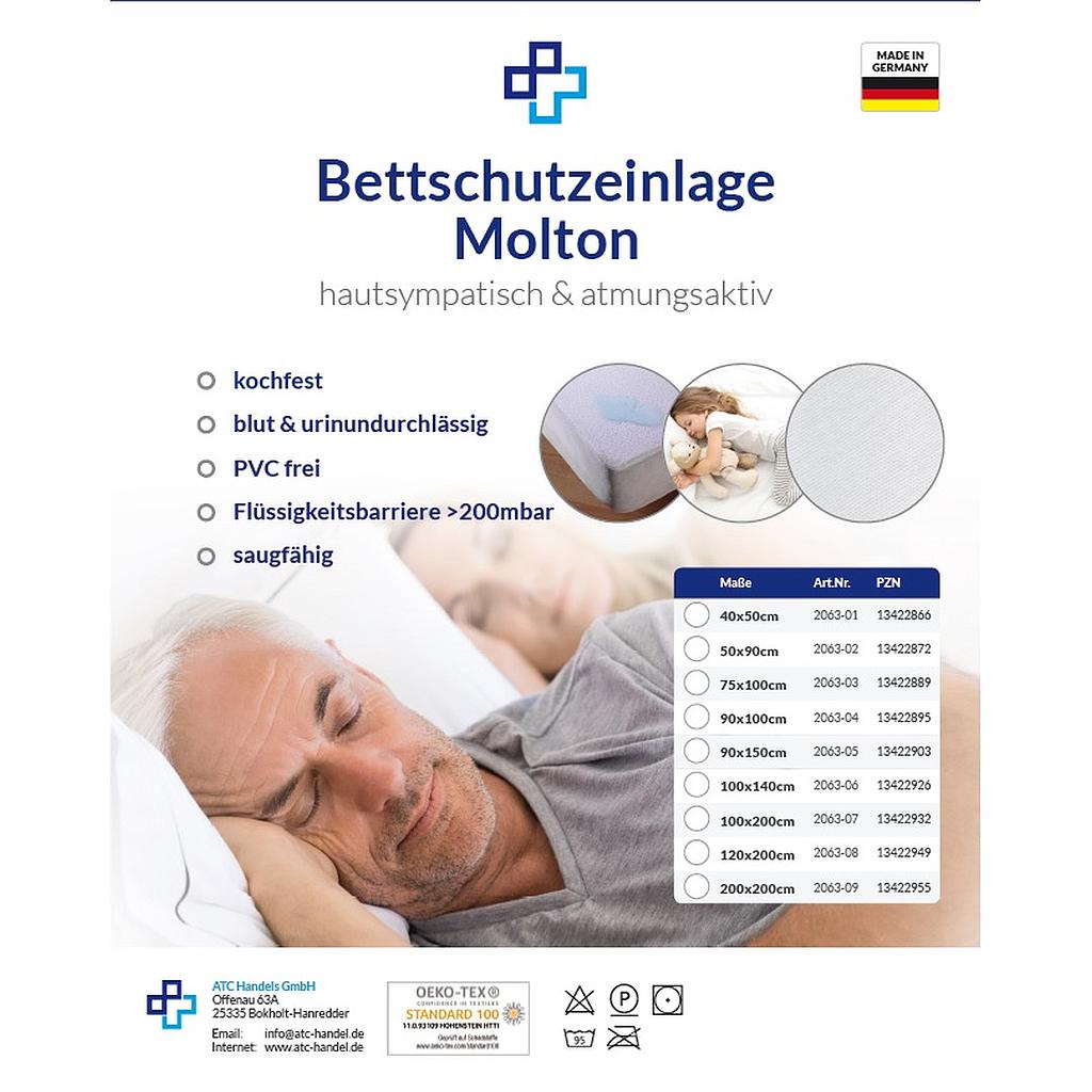 Bettschutzeinlage Folie/Molton
