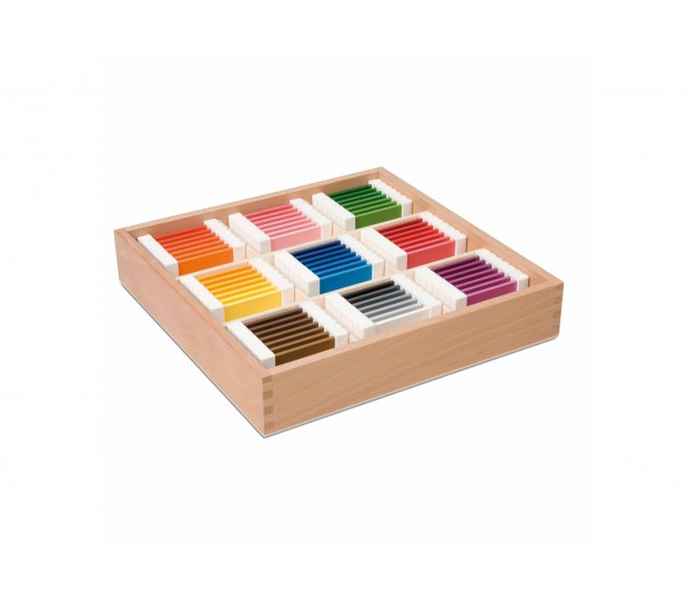 Farbtäfelchen: Schattierungskasten in neun Farben