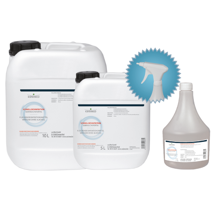 Schnelldesinfektion gebrauchsfertig