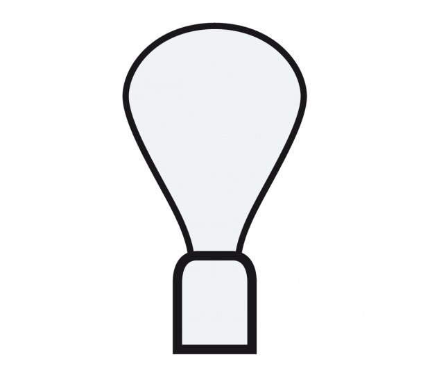 Lymphmassageglas mit Gummiball