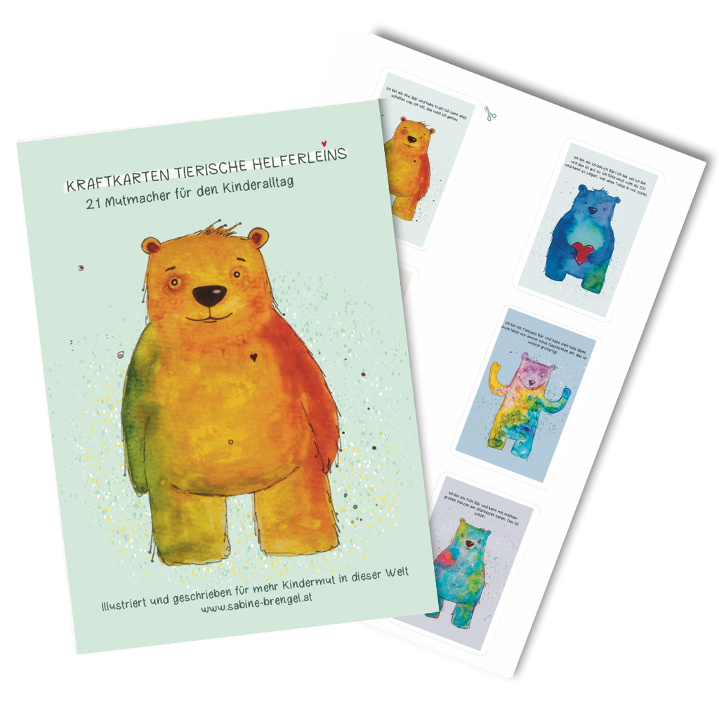 Kraftkarten Set „tierische Helferlein“