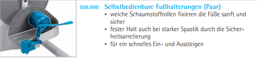 [Art. Nr. 506.000] Selbstbedienbare Fußhalterungen (Paar)