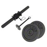 [Art. Nr. TEC21117] Unterarmtrainer inkl. 2 Hantelscheiben