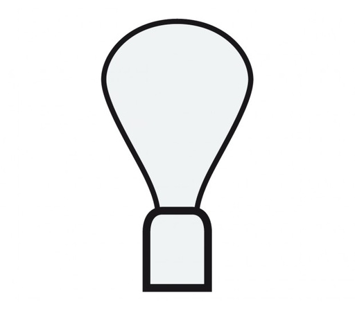 Lymphmassageglas mit Gummiball