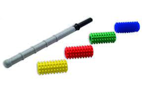 [Art. Nr. AFH010530-01 ] Dermo Massage Roller | klein | inklusive 4 Härtegrade | bunt