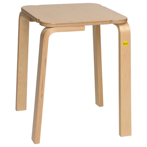 [Art. Nr. TEC23546] Erzi Hocker 48 aus Formholz, 36x36 cm, Sitzhöhe 48 cm
