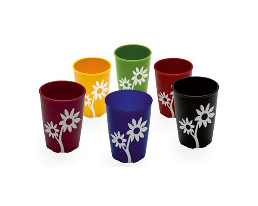 ORNAMIN Becher mit Anti-Rutsch-Blume